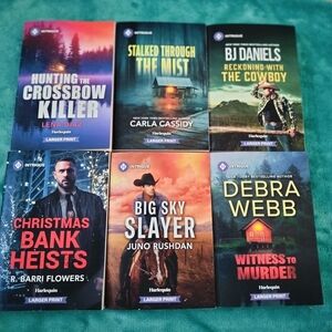 Harlequin Intrigue 6 Book Set Larger Print New Condition